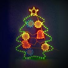 LED 彩色平面聖誕樹