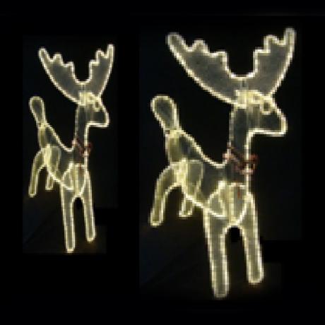 LED 立體大小麋鹿