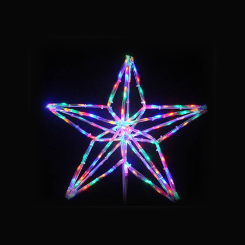 LED 3D立體五角樹頂星 彩色
