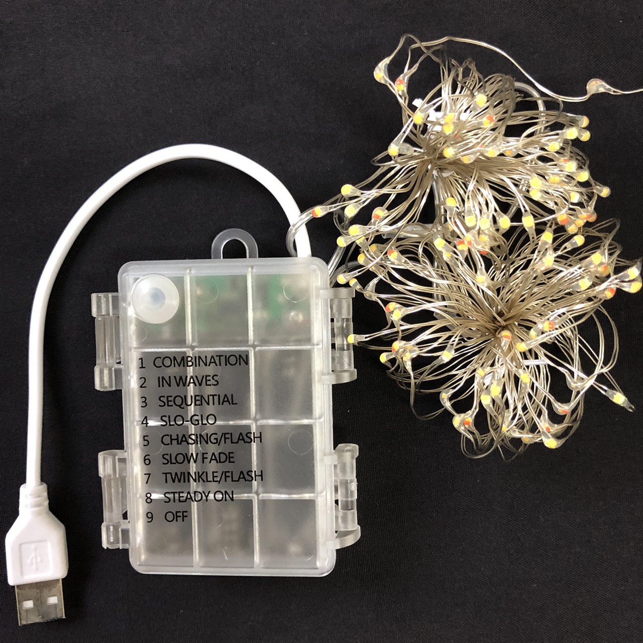  LED 電池盒燈 (銅絲燈) USB RGB