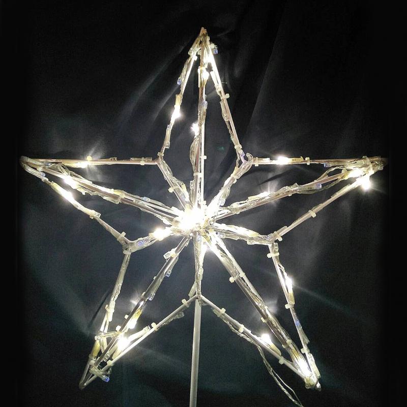 LED 3D立體五角樹頂星 暖白